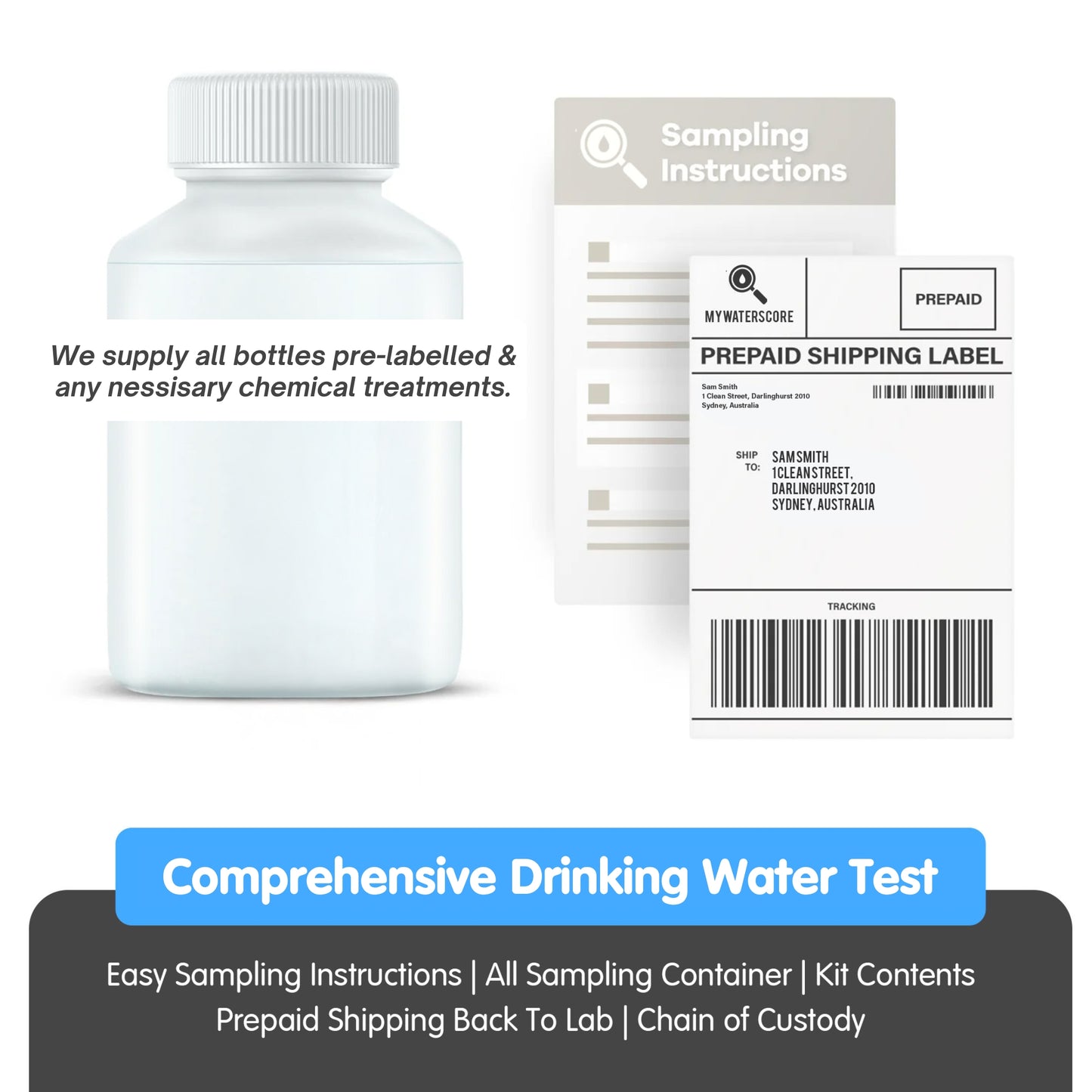 Comprehensive Drinking Water Test And Collection Kit