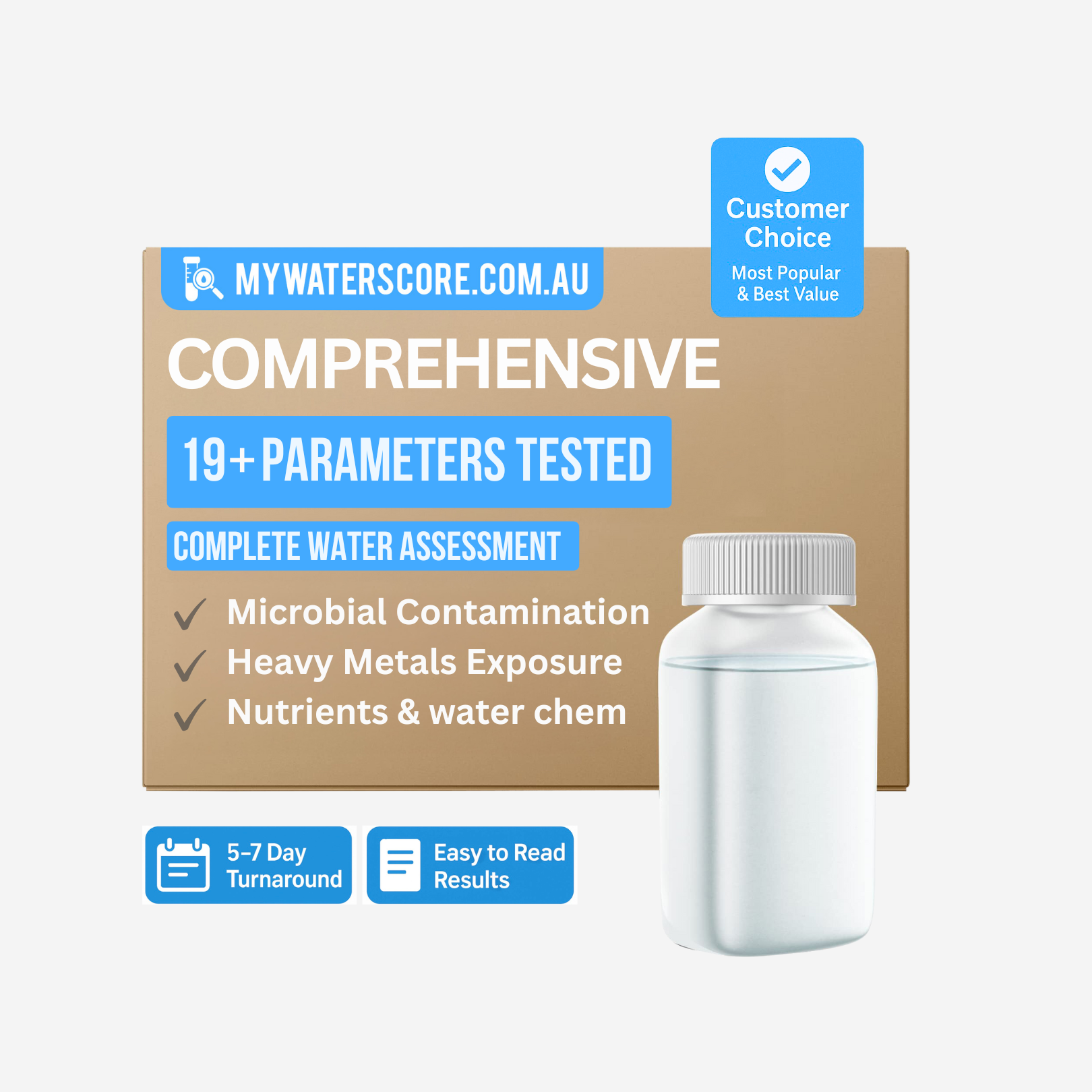 My Water Score PFAS Comprehensive Water Test Australia -- Clean and Native